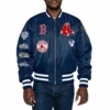 Boston red sox ma 1 blue jacket