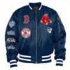 Boston red sox ma 1 bomber blue jacket