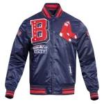 Boston Red Sox Mashup Navy Satin Jacket