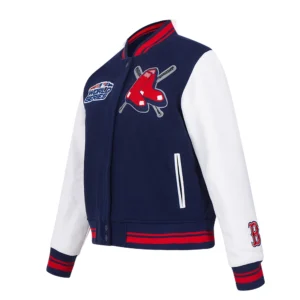 Boston red sox mashup rib wool varsity jacket navy white 1