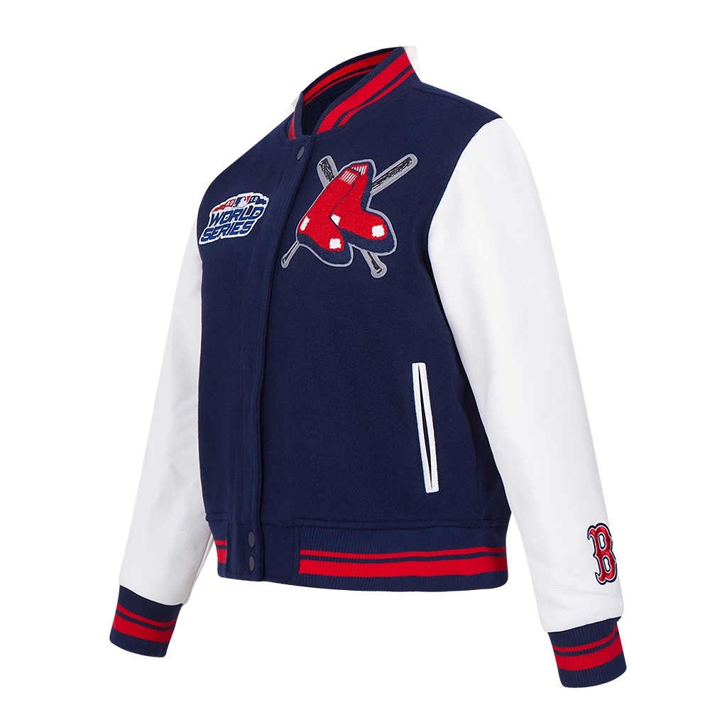Boston red sox mashup rib wool varsity jacket navy white 1