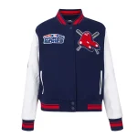 Boston Red Sox Mashup Woman's Wool/Leather Jacket