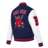 Boston red sox mashup rib wool varsity jacket navy white 3