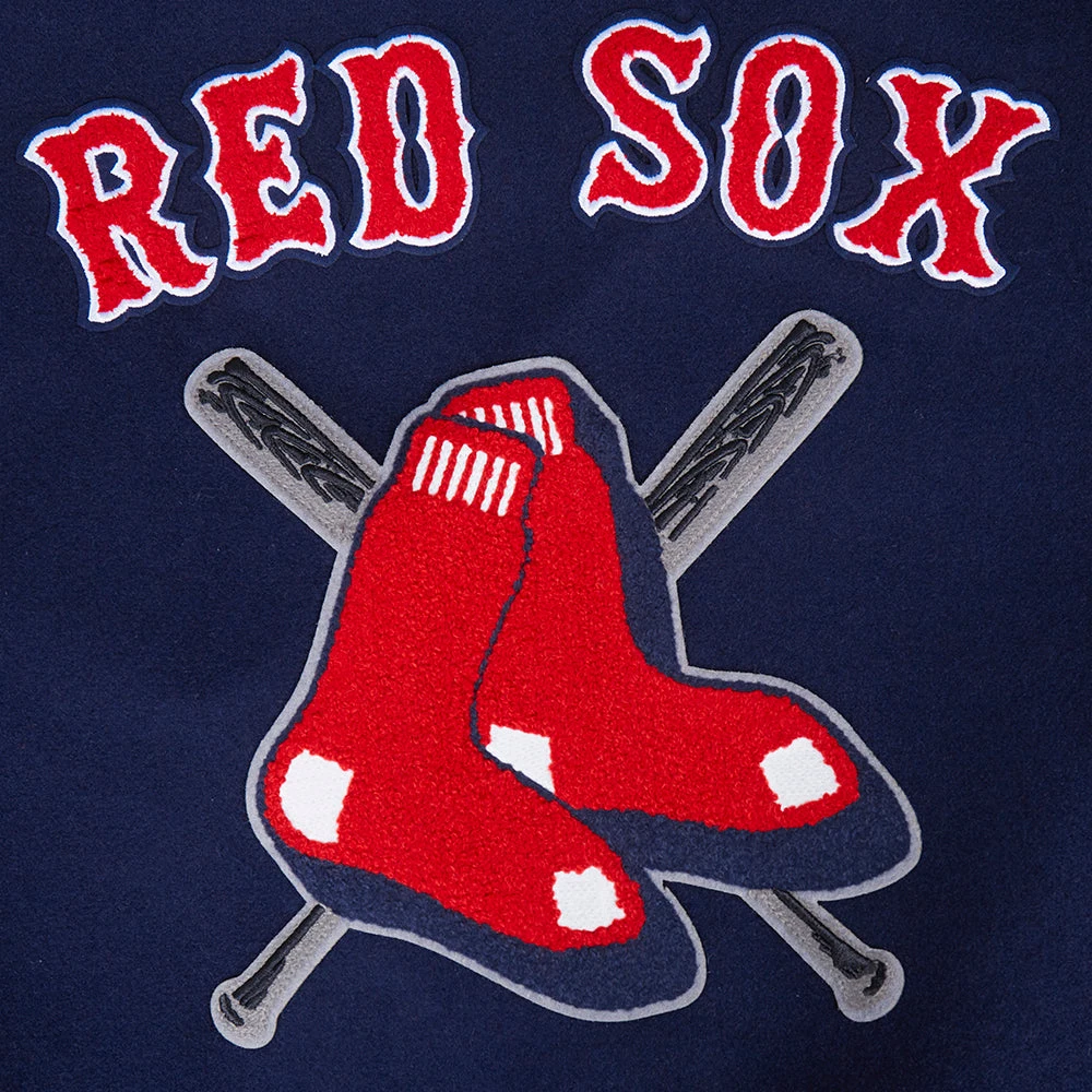 Boston red sox mashup rib wool varsity jacket navy white 4