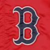 Boston red sox midfield full snap satin varsity jacket red 5