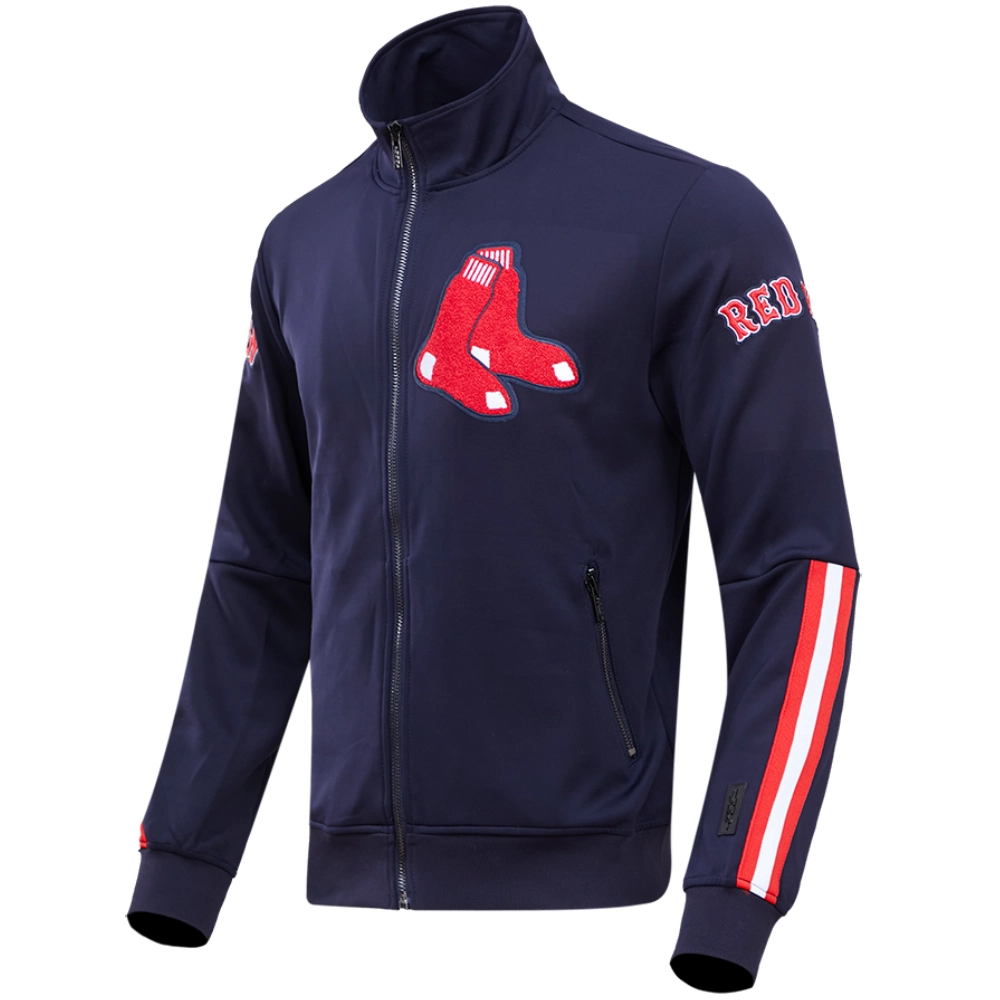 Boston red sox pro standard full zip polyester varsity navy jacket 1 2