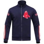 Boston Red Sox Classic Chenille Full-Zip Navy Polyester Jacket