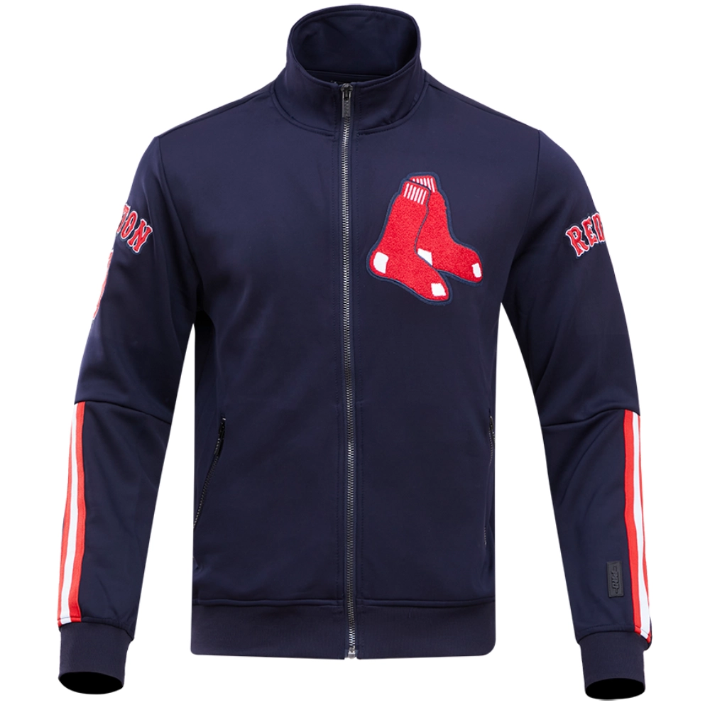 Boston red sox pro standard full zip polyester varsity navy jacket 2