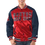 Boston Red Sox Renegade Red/Blue Satin Jacket