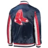 Boston red sox the ace satin varsity jacket navy 1