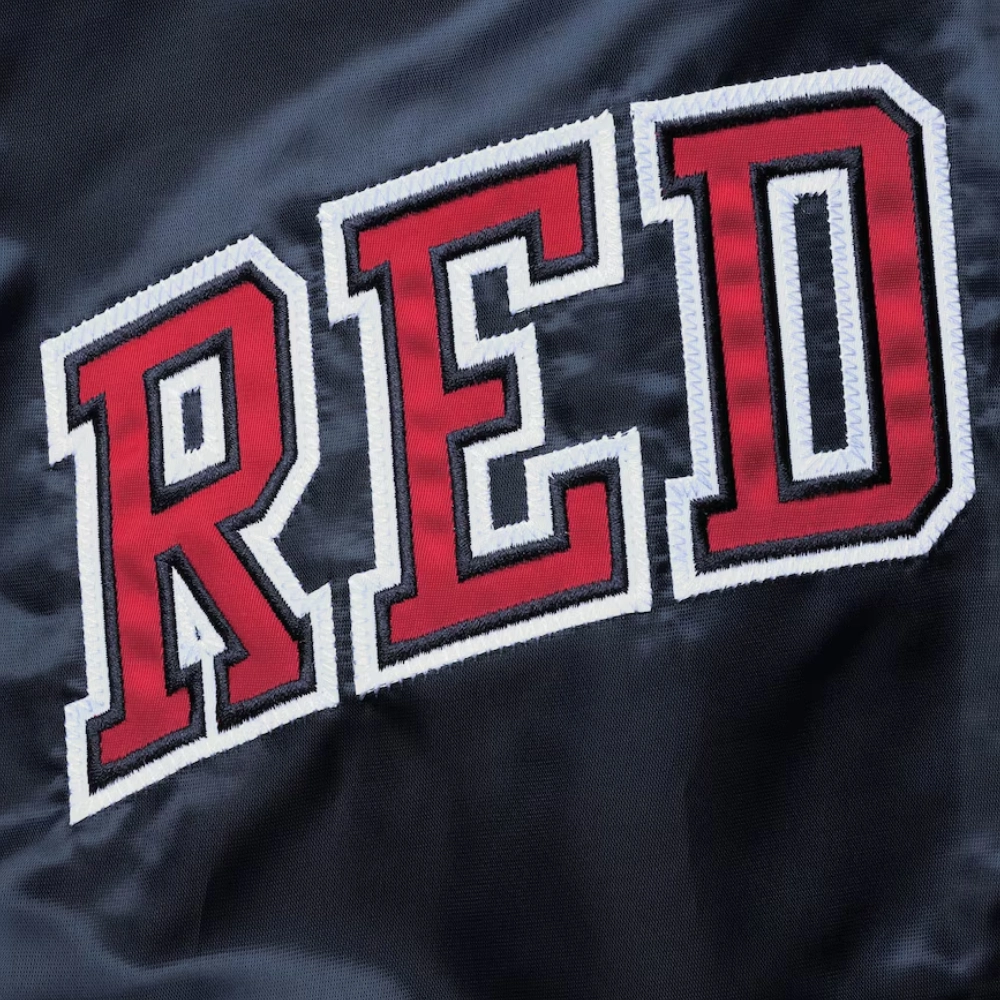 Boston red sox the ace satin varsity jacket navy