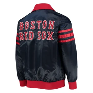 Boston red sox the captain ii satin varsity jacket navy 2