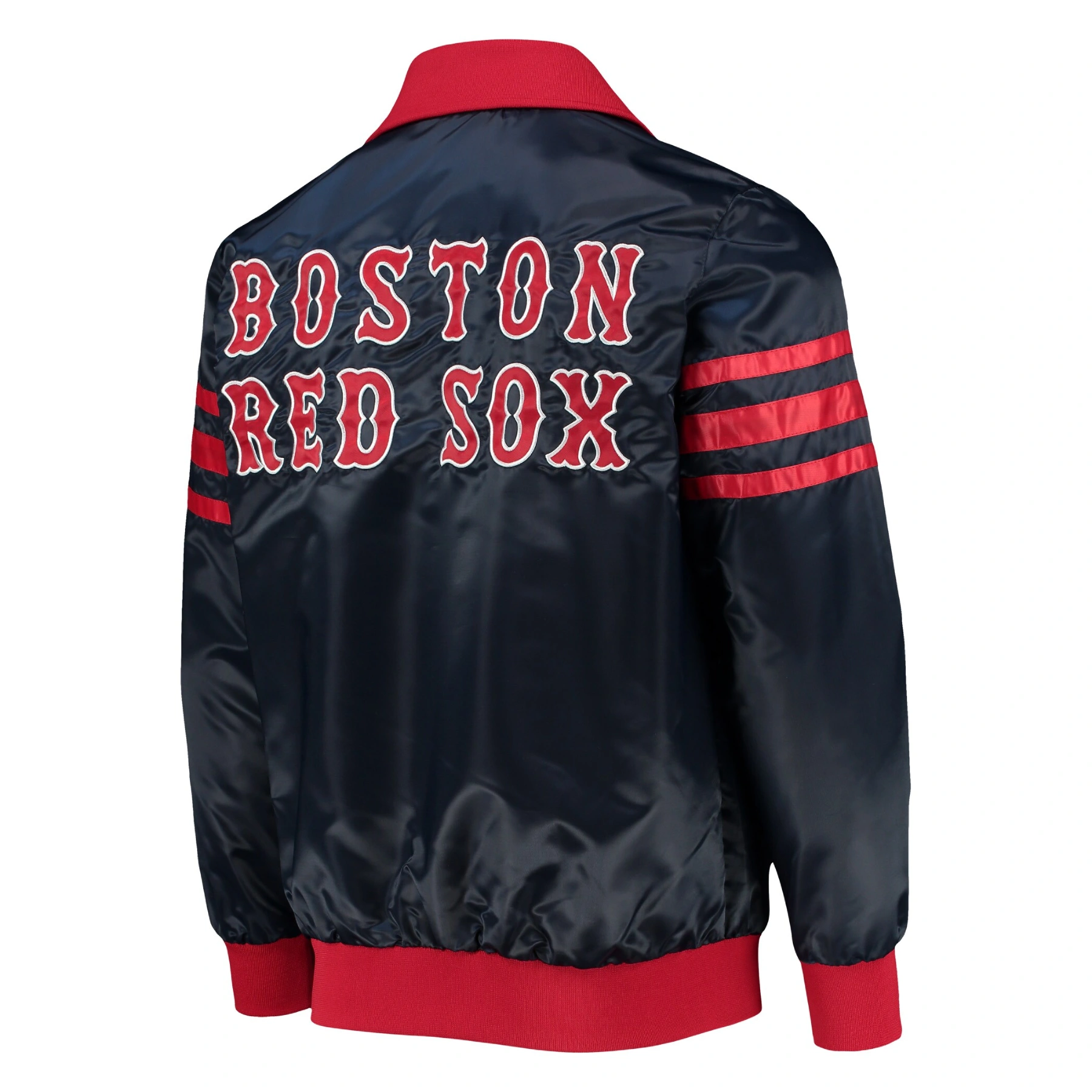 Boston red sox the captain ii satin varsity jacket navy 2