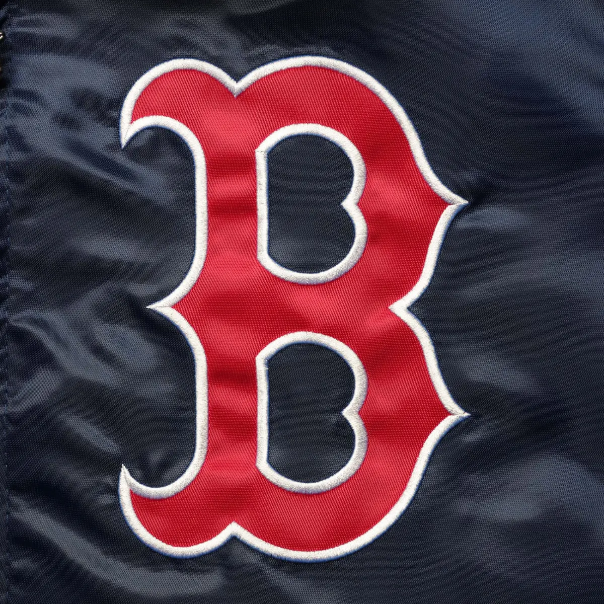 Boston red sox the captain ii satin varsity jacket navy 3