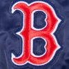 Boston red sox womens mashup full snap satin varsity jacket navy 5 1