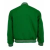 Brooklyn nets authentic wool green varsity jacket