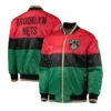 Brooklyn nets black history month 75th anniversaryvsrsiyt satin jacket