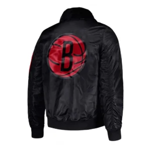 Brooklyn nets black history month bomber jacket