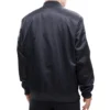 Brooklyn nets chest hit black satin jacket