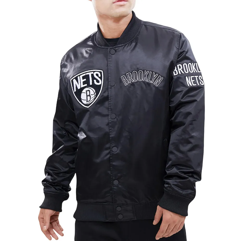 Brooklyn nets chest hit jacket
