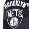 Brooklyn nets mashup full snap satin varsity black jacket 1