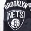 Brooklyn nets mashup full snap satin varsity black jacket 2