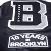 Brooklyn nets mashup full snap satin varsity black jacket 3