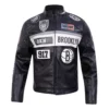 Brooklyn nets moto jacket