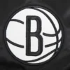 Brooklyn nets old english rib satin varsity jacket black 5
