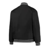 Brooklyn nets one color black varsity jacket