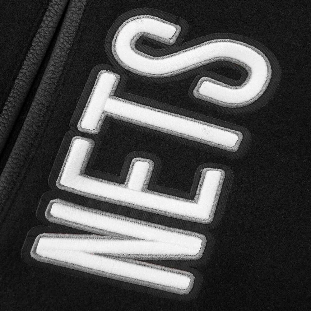 Brooklyn nets pro standard mashup black varsity jacket 7