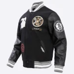 Brooklyn Nets Pro Prep Wool/Leather Varsity Jacket