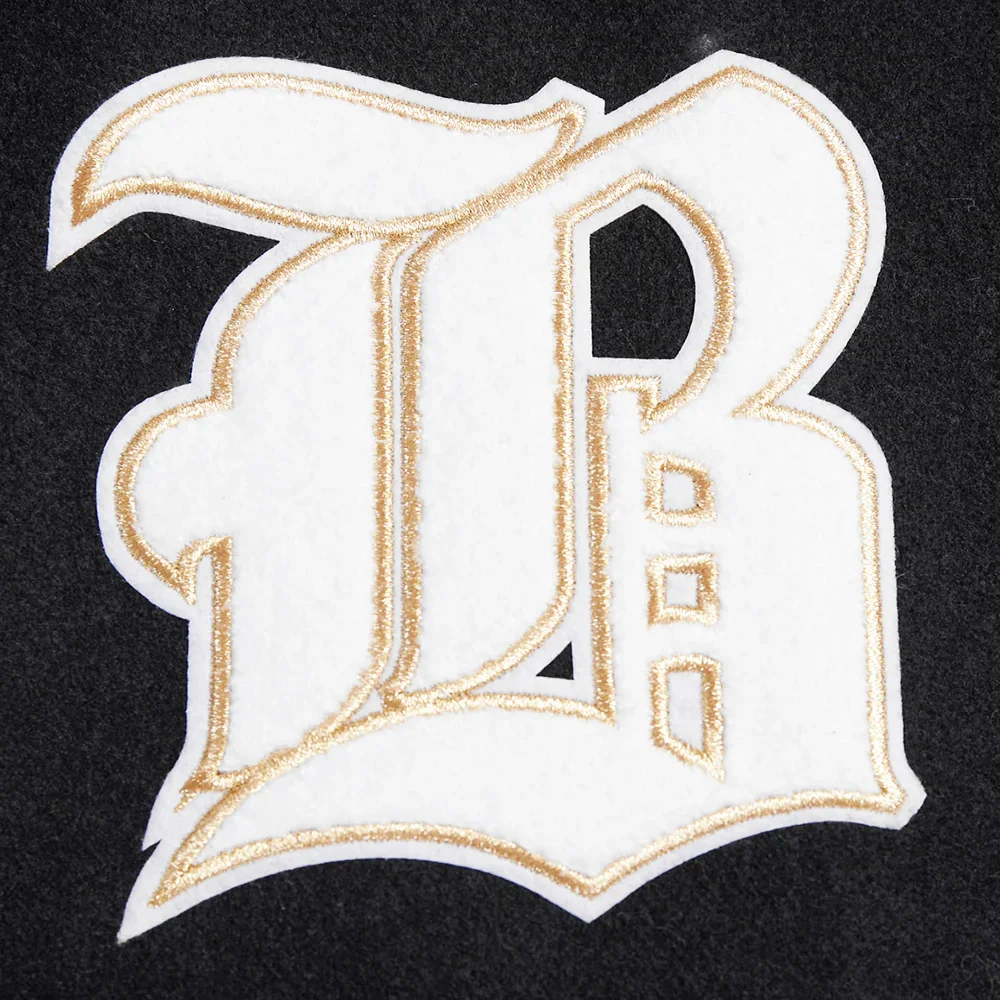 Brooklyn nets pro standard pro prep black varsity jacket 5