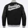 Brooklyn nets pro standard script tail black varsity jacket 4