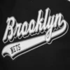 Brooklyn nets pro standard script tail black varsity jacket 7