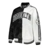 Brooklyn nets split colorblock jacket