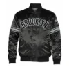 Brooklyn nets striped black bomber jacket