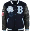 Brooklyn royal giants vintage navyblack wool leather varsity jacket 1