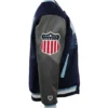 Brooklyn royal giants vintage navyblack wool leather varsity jacket 4
