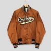 Brown dallas cowboys 90s jacket