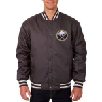 Buffalo Sabres Front Hit Gray Polyester Jacket