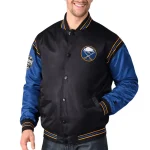 Buffalo Sabres Global Series Black/Blue Satin Jacket