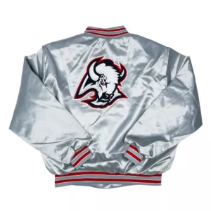 Buffalo sabres goathead satin varsity jacket