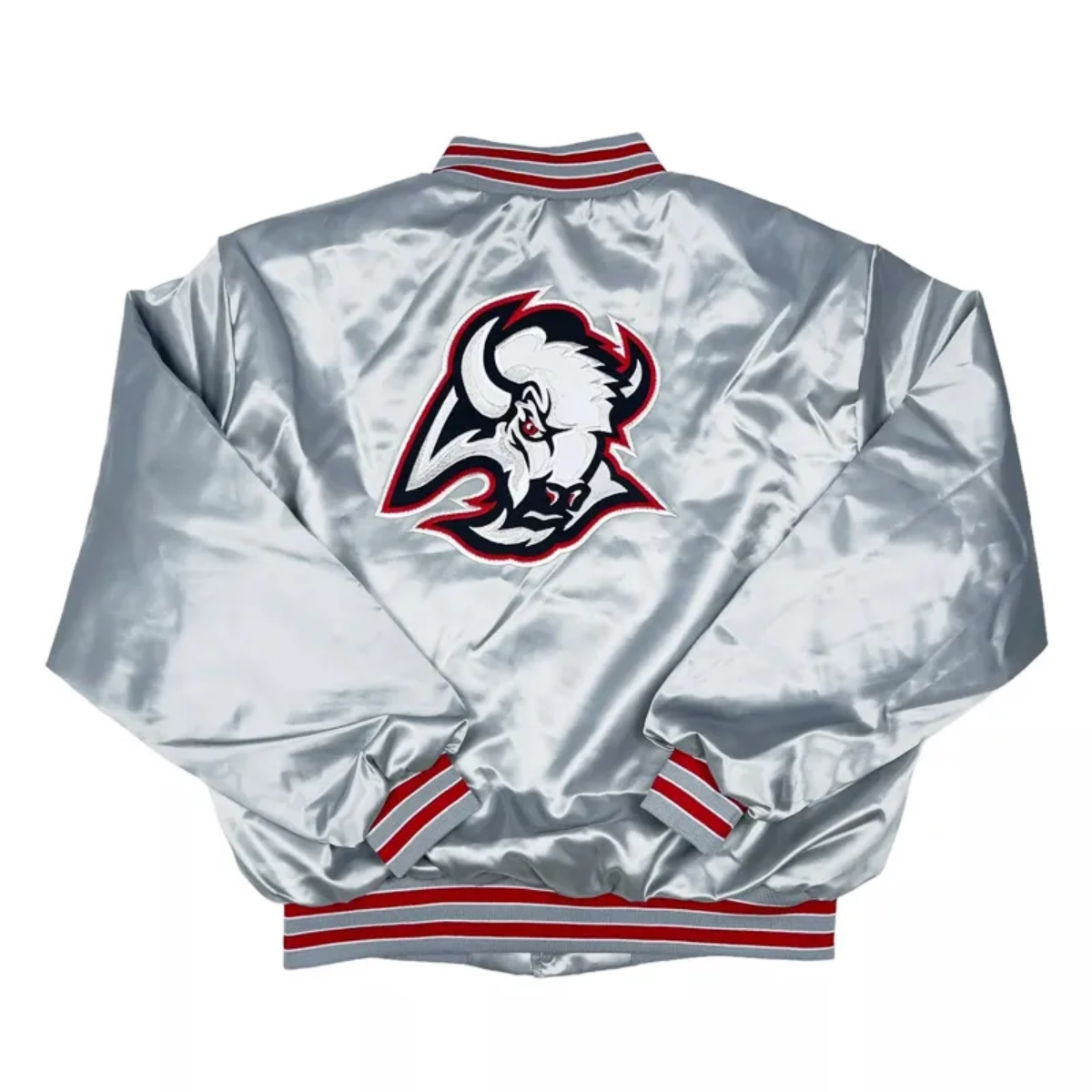 Buffalo sabres goathead satin varsity jacket