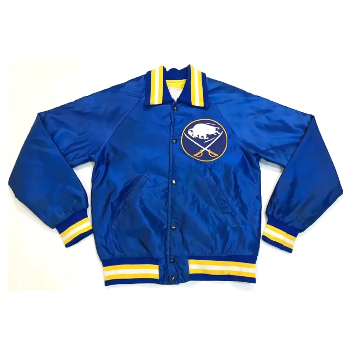 Buffalo sabres vintage blue bomber jacket
