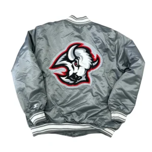Buffalo sabres vintage gray satin jacket