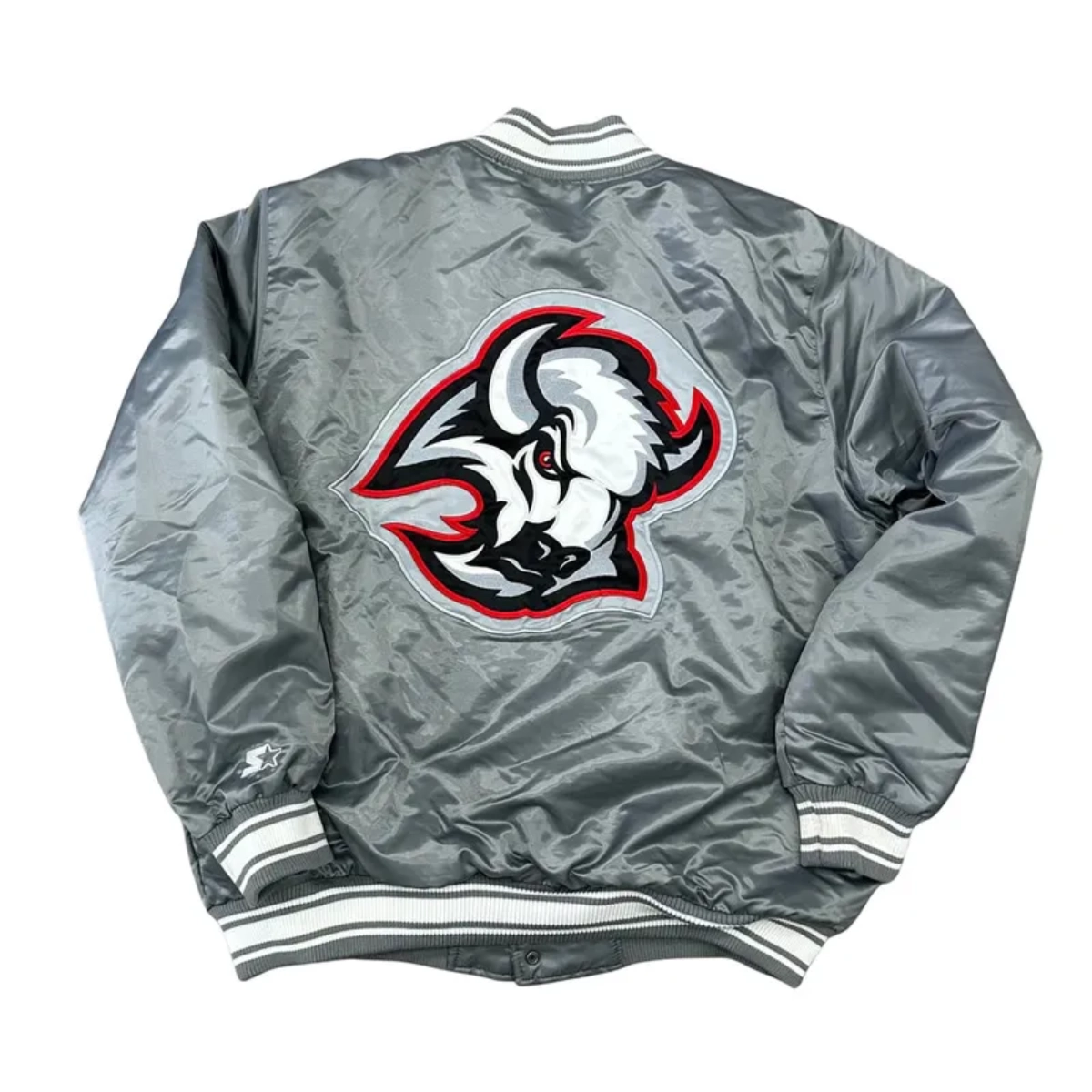Buffalo sabres vintage gray satin jacket