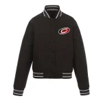 Carolina Hurricanes Front Hit Black Polyester Jacket