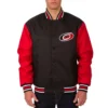 Carolina hurricanes front hit black red jacket