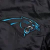 Carolina panthers classic full snap varsity jacket